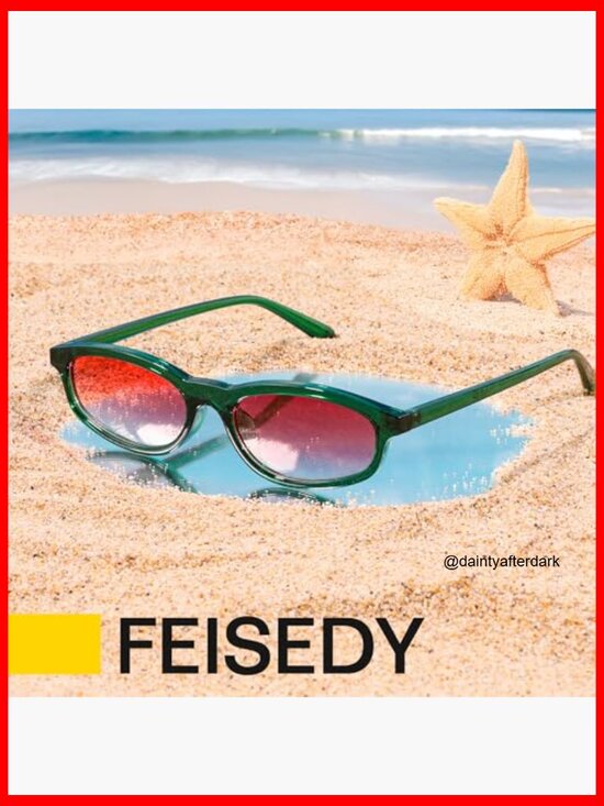 Small Oval Cat Eye Sunglasses, Lightweight Plastic Frame, UV400 Protection - Picture 7 of 7